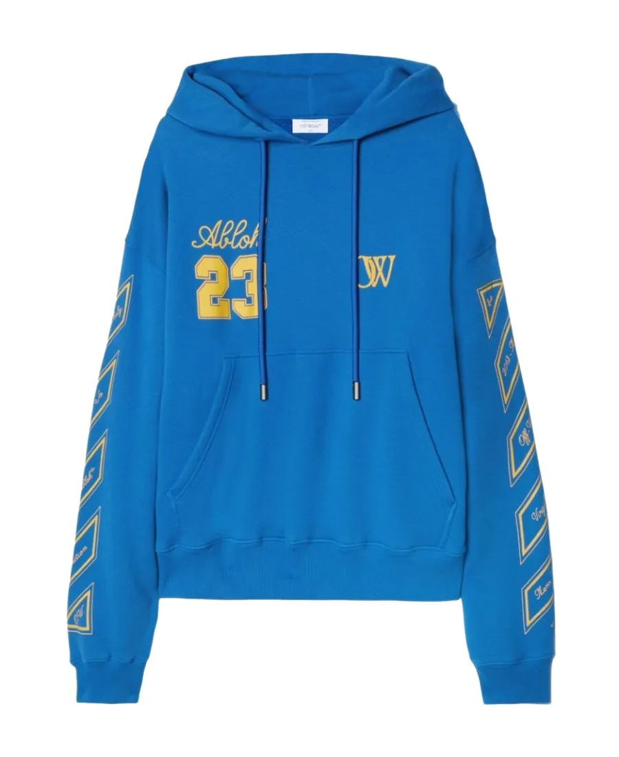 Off-White Logo Printed Drawstring Hoodie