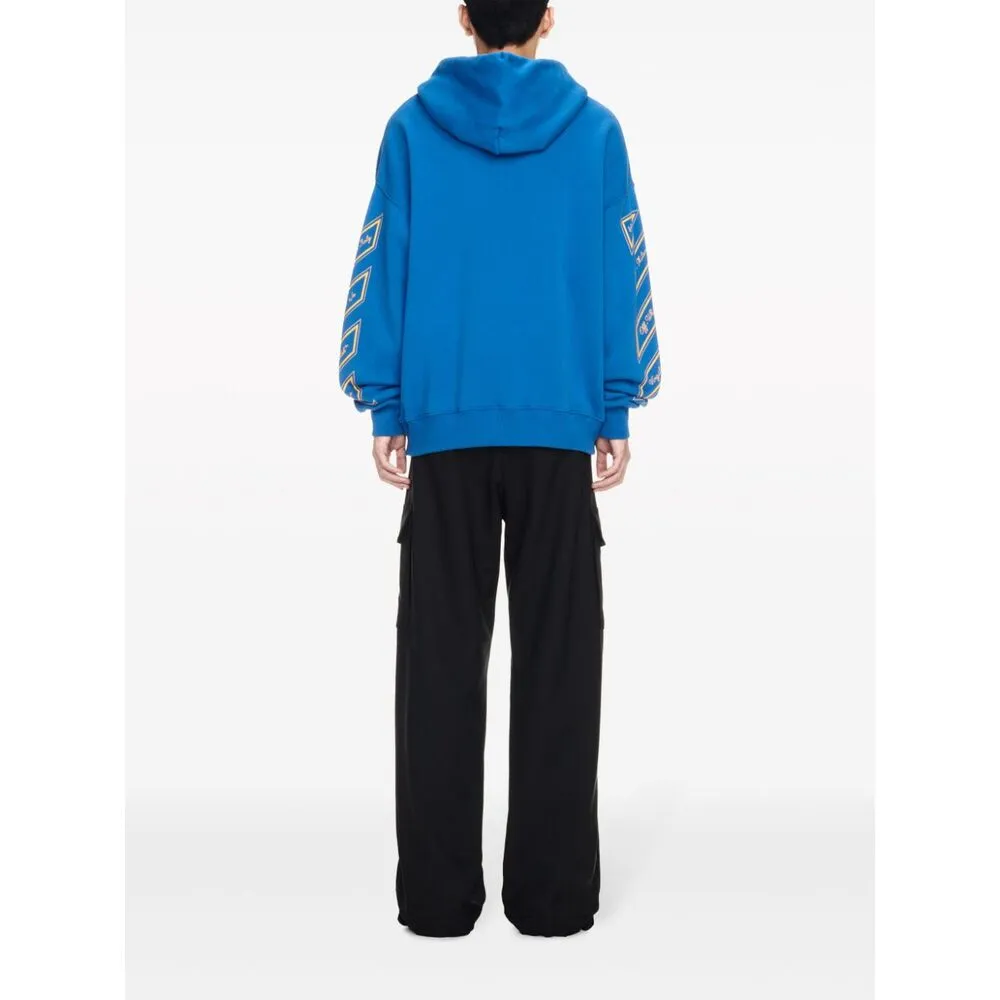 Off-White Logo Printed Drawstring Hoodie