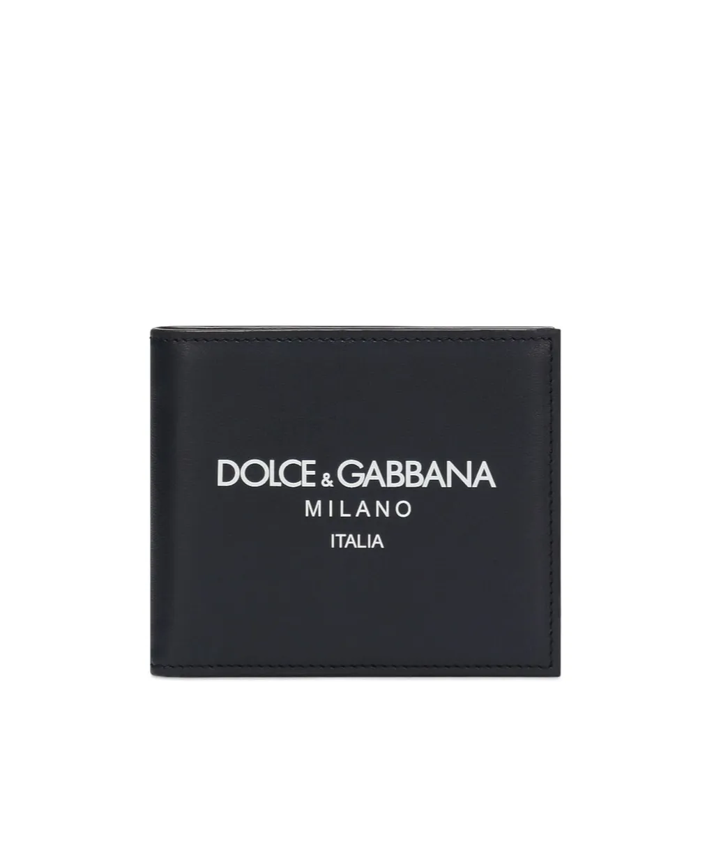 Dolce & Gabbana Logo Printed Bi-Fold Wallet