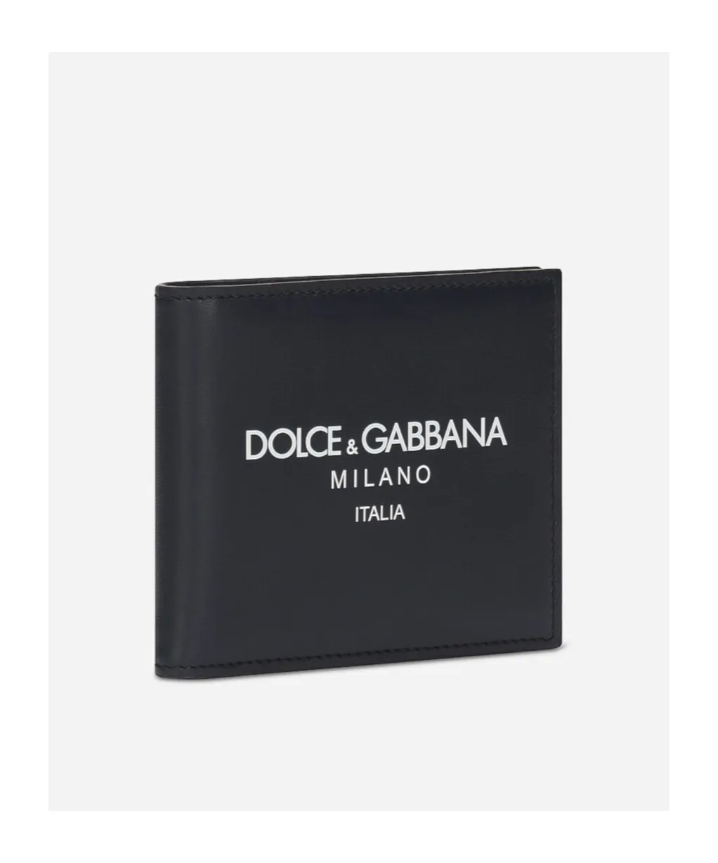 Dolce & Gabbana Logo Printed Bi-Fold Wallet
