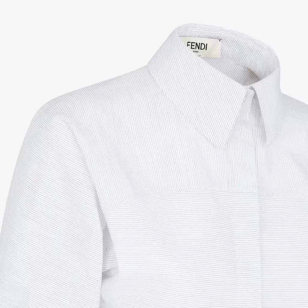 Fendi Long-Sleeved Striped Shirt