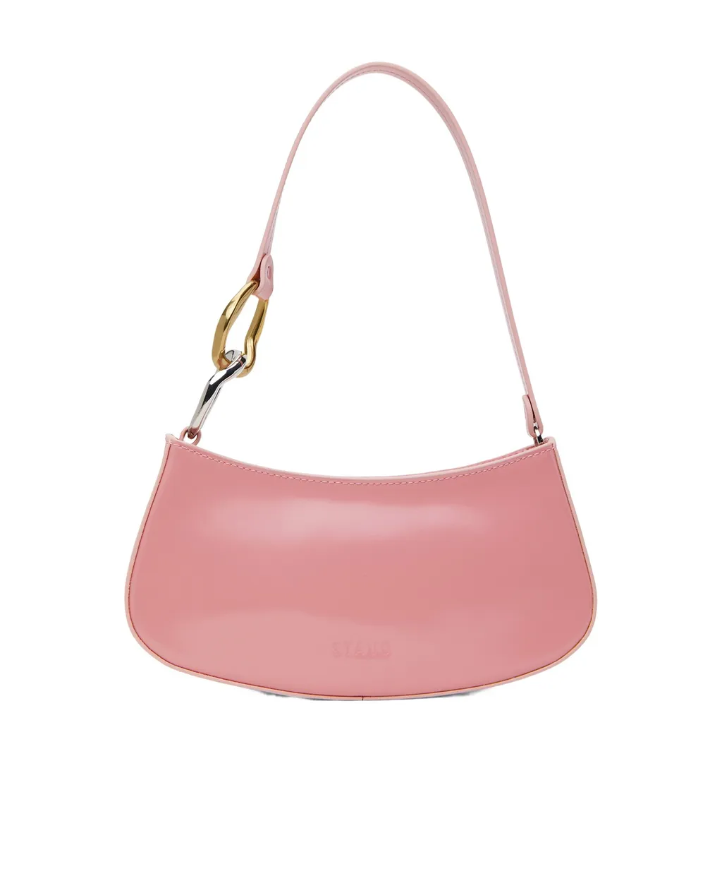 Logo Zipper Shoulder Bag