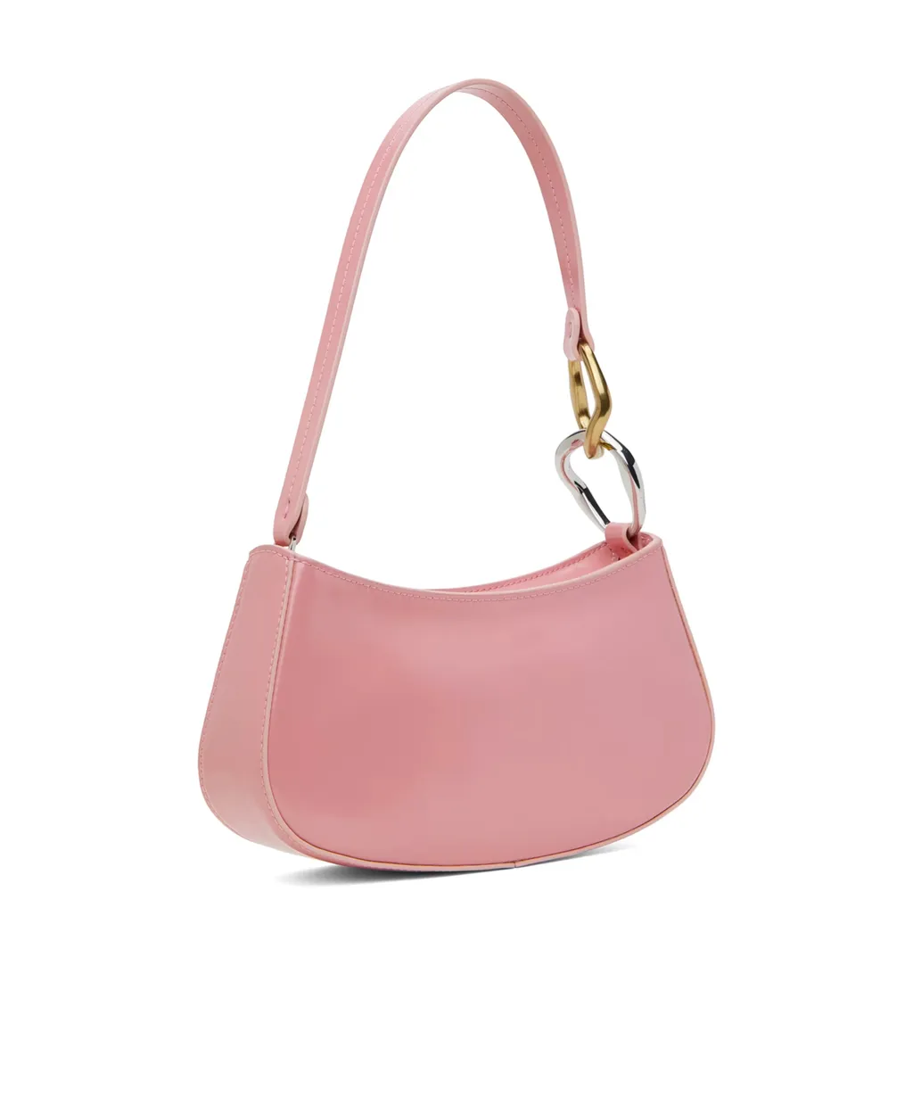 Logo Zipper Shoulder Bag