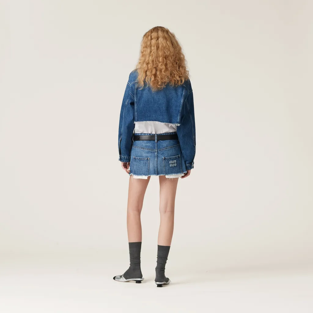 Miu Miu Cropped Denim Jacket