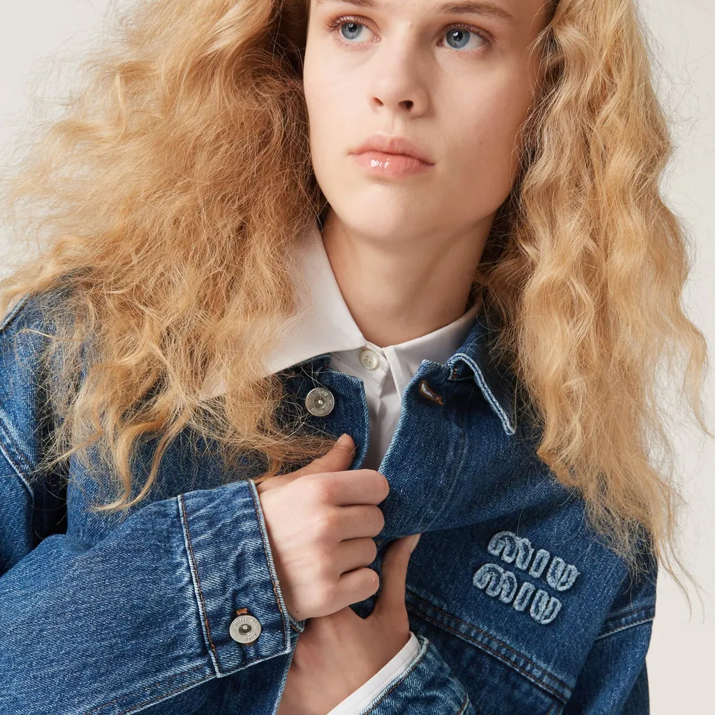 Miu Miu Cropped Denim Jacket