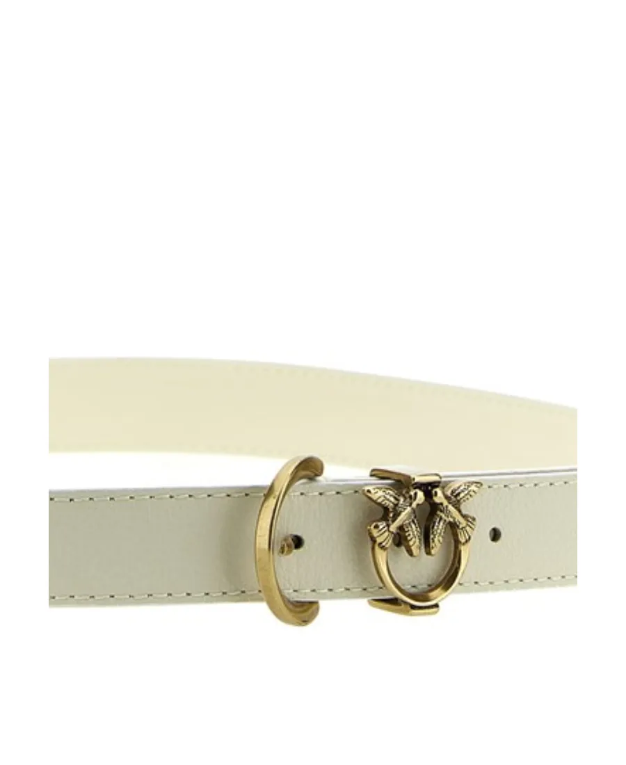 Pinko Love Birds Plaque Buckled Belt