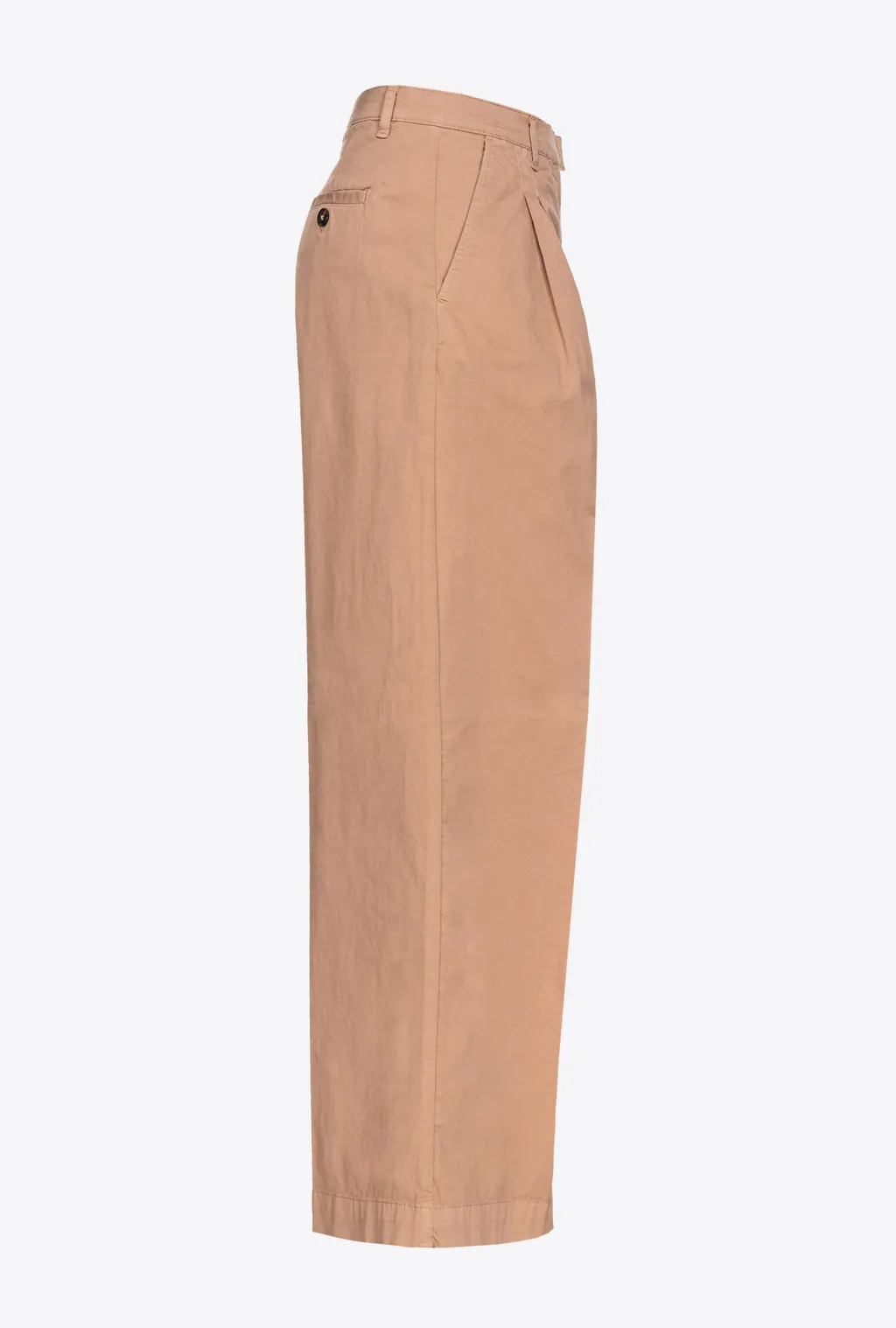 Wide-Leg Cotton Trousers