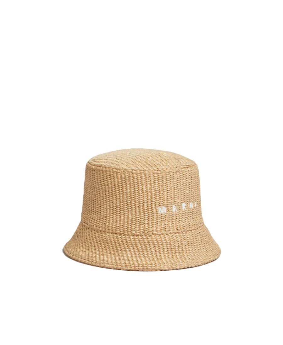 Marni Logo Embroidered Flat-Peak Bucket Hat