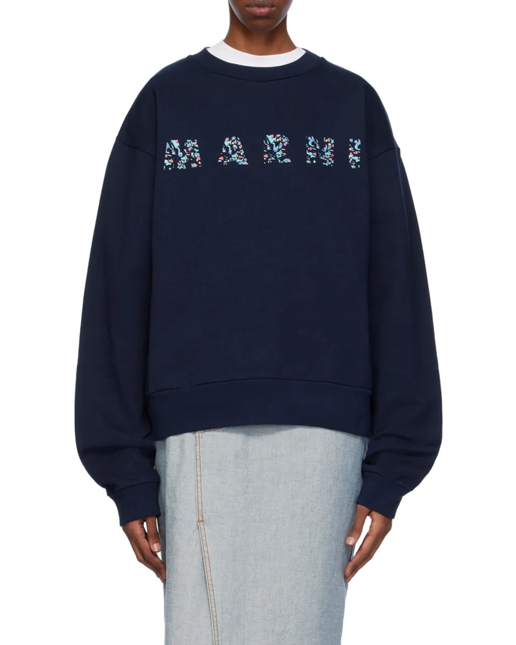 Marni Logo Printed Crewneck Sweatshirt