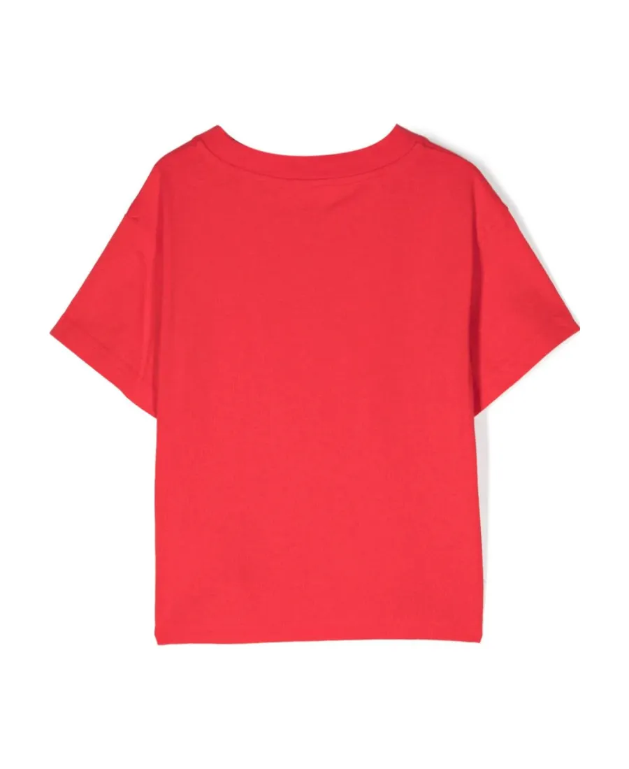 Palm Angels Kids Bear Printed Crewneck T-Shirt