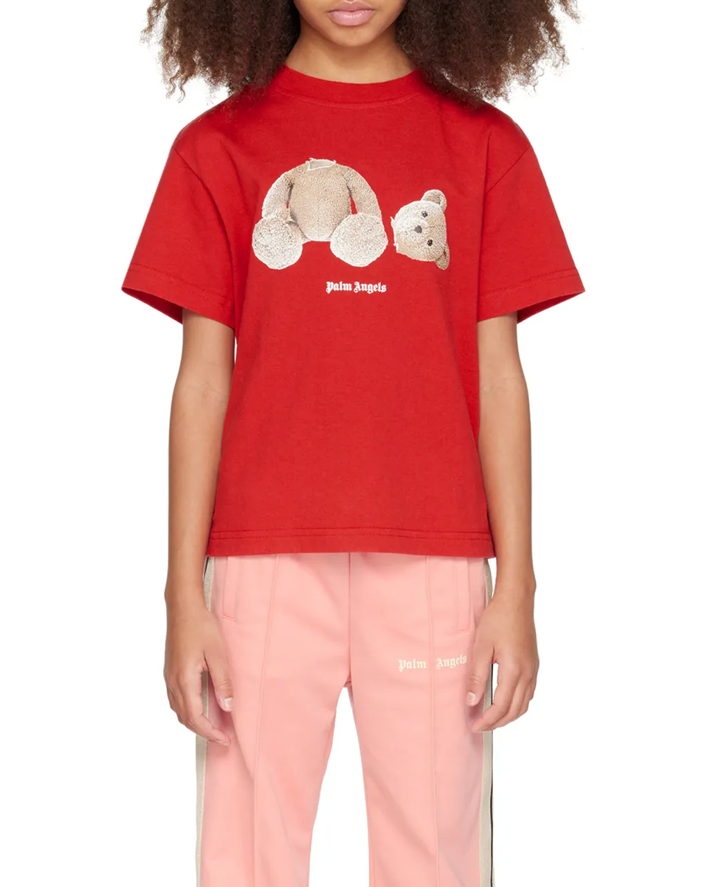Palm Angels Kids Bear Printed Crewneck T-Shirt
