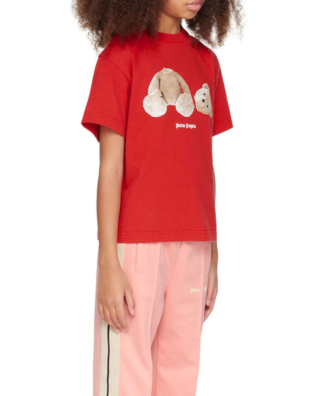 Palm Angels Kids Bear Printed Crewneck T-Shirt