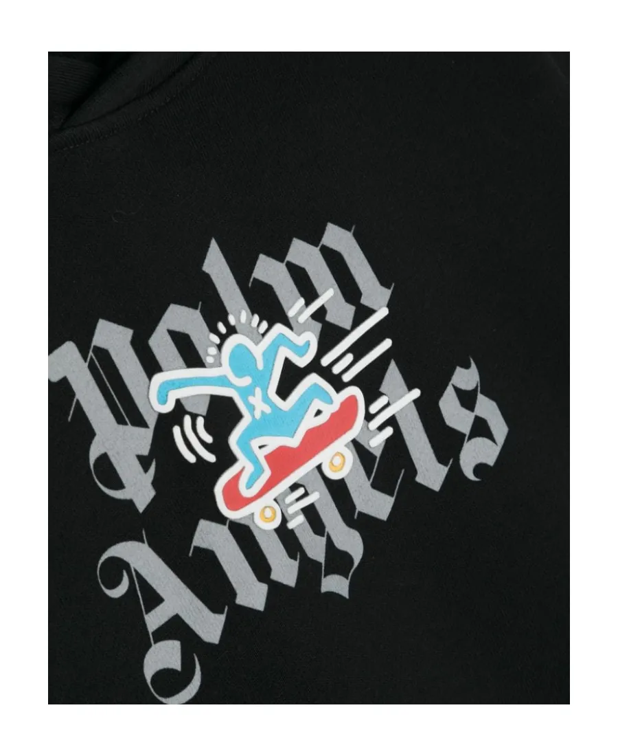 Palm Angels Kids X Keith Haring Graphic Printed Hoodie