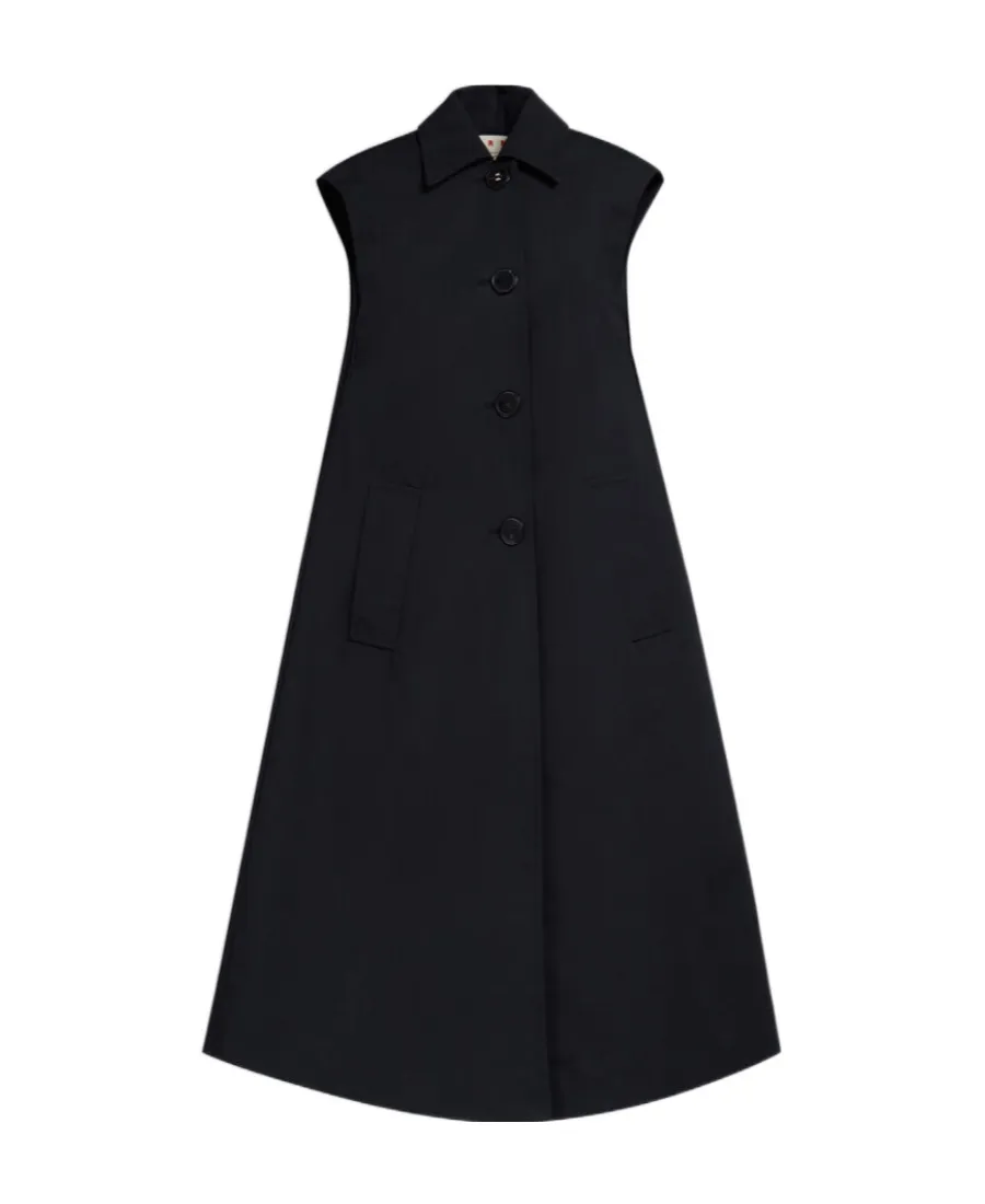 Marni Sleeveless Button-Up Coat