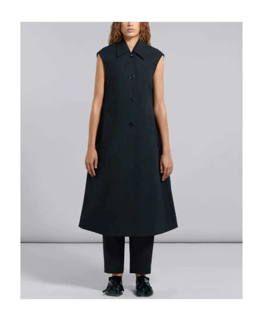 Marni Sleeveless Button-Up Coat