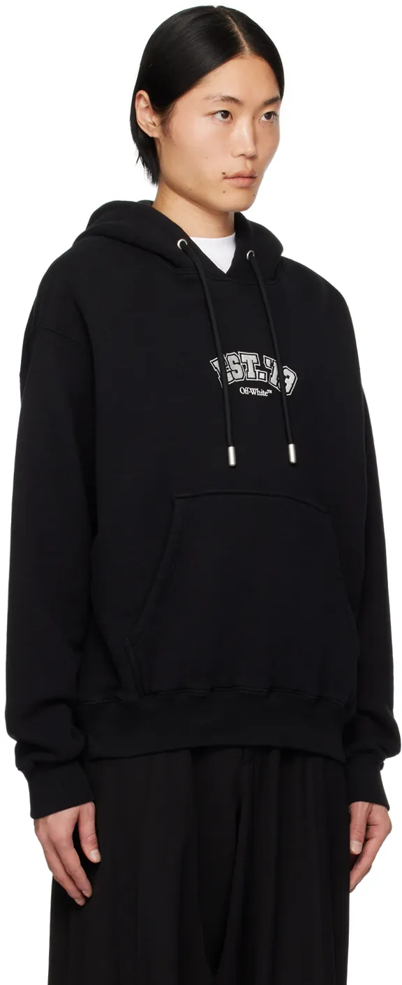 Off-White Graphic Printed Drawstring Hoodie