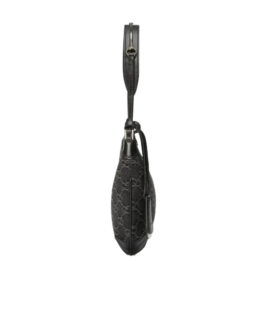 Gucci Monogrammed Denim Shoulder Bag