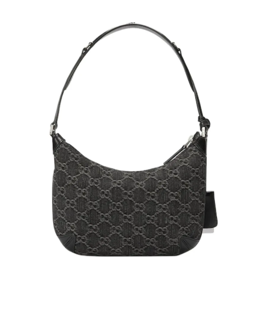 Gucci Monogrammed Denim Shoulder Bag