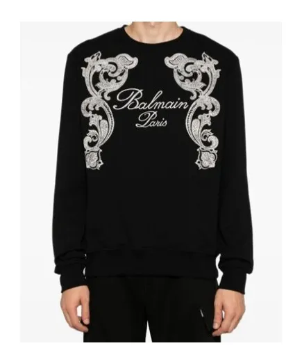 Balmain Signature Paisley Sweatshirt