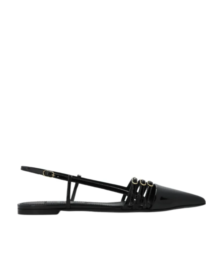 Dolce & Gabbana Pointed Toe Strap Slingbacks