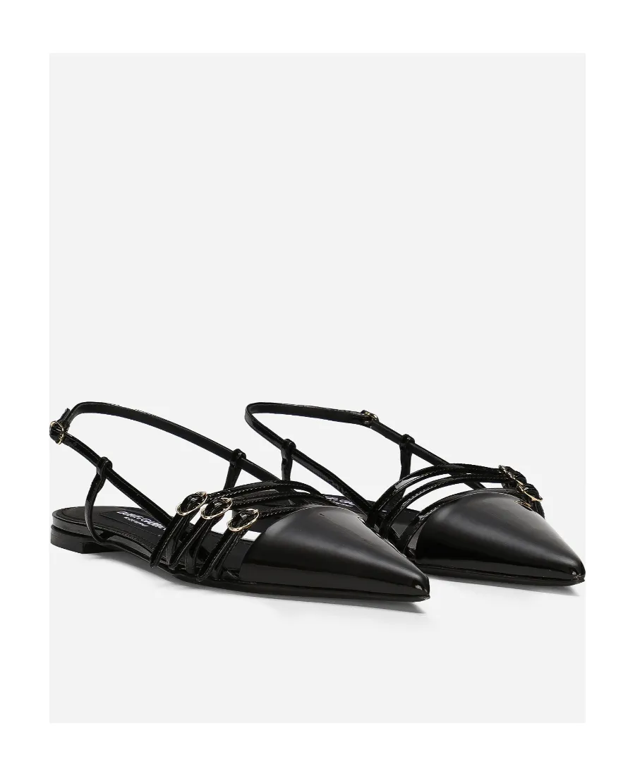 Dolce & Gabbana Pointed Toe Strap Slingbacks