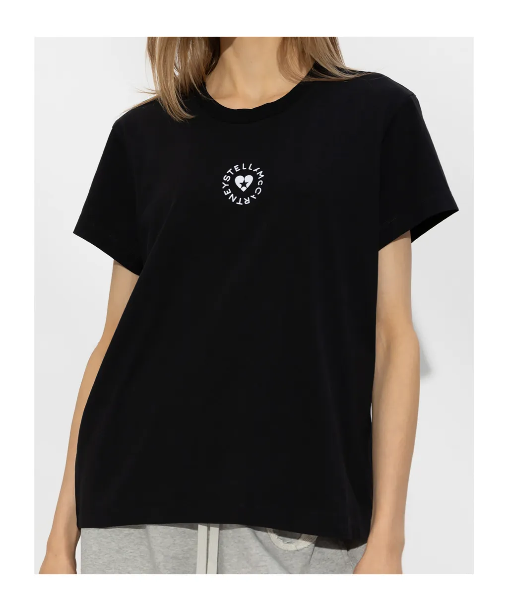 Stella Mccartney Logo Printed Crewneck T-Shirt