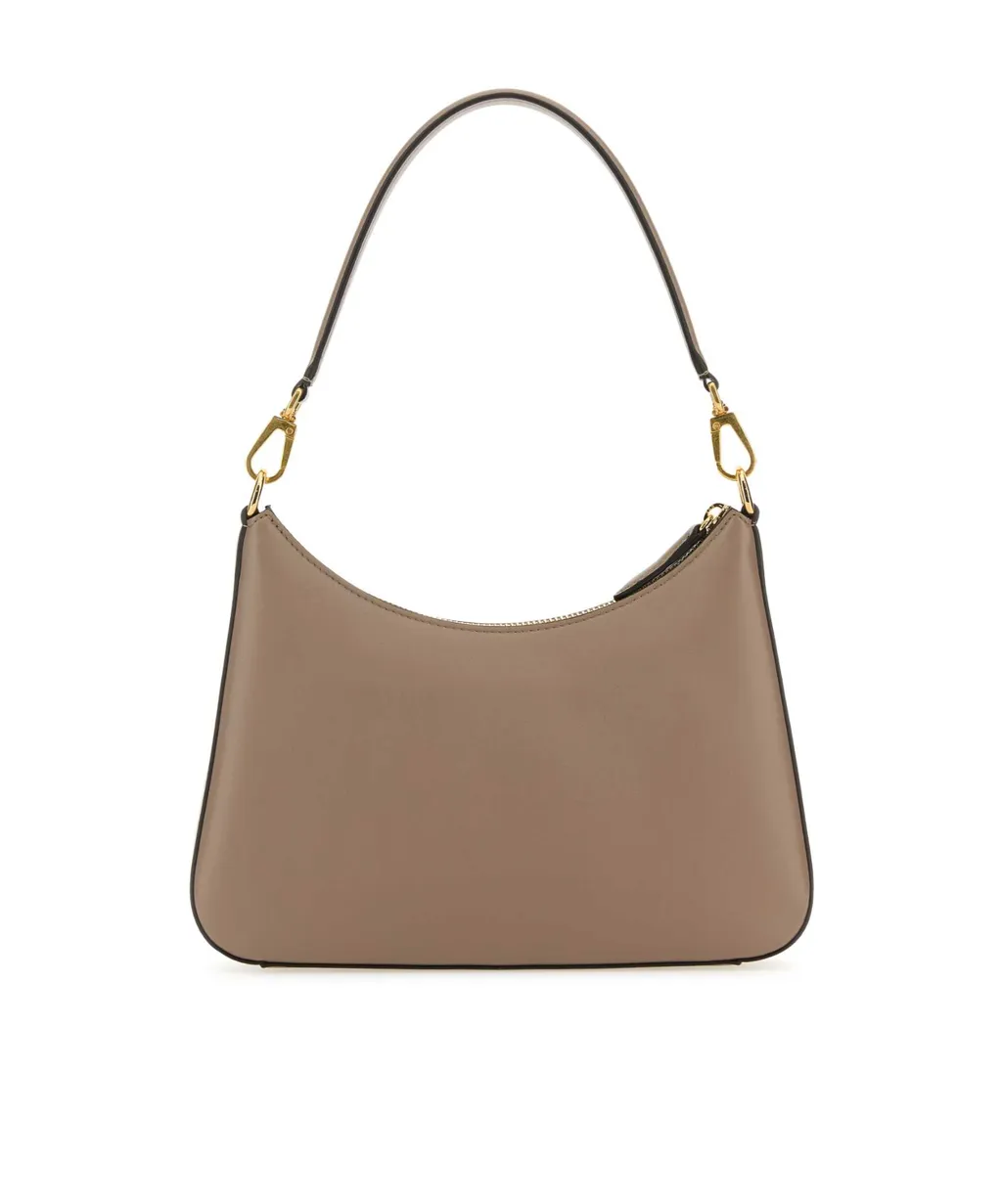 Stella Mccartney Logo Detailed Zip-Up Small Shoulder Bag