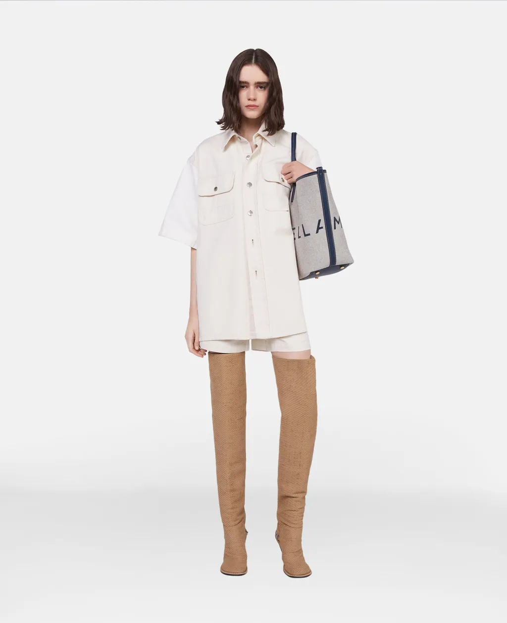 Stella Mccartney Oversized Utility Denim Shirt