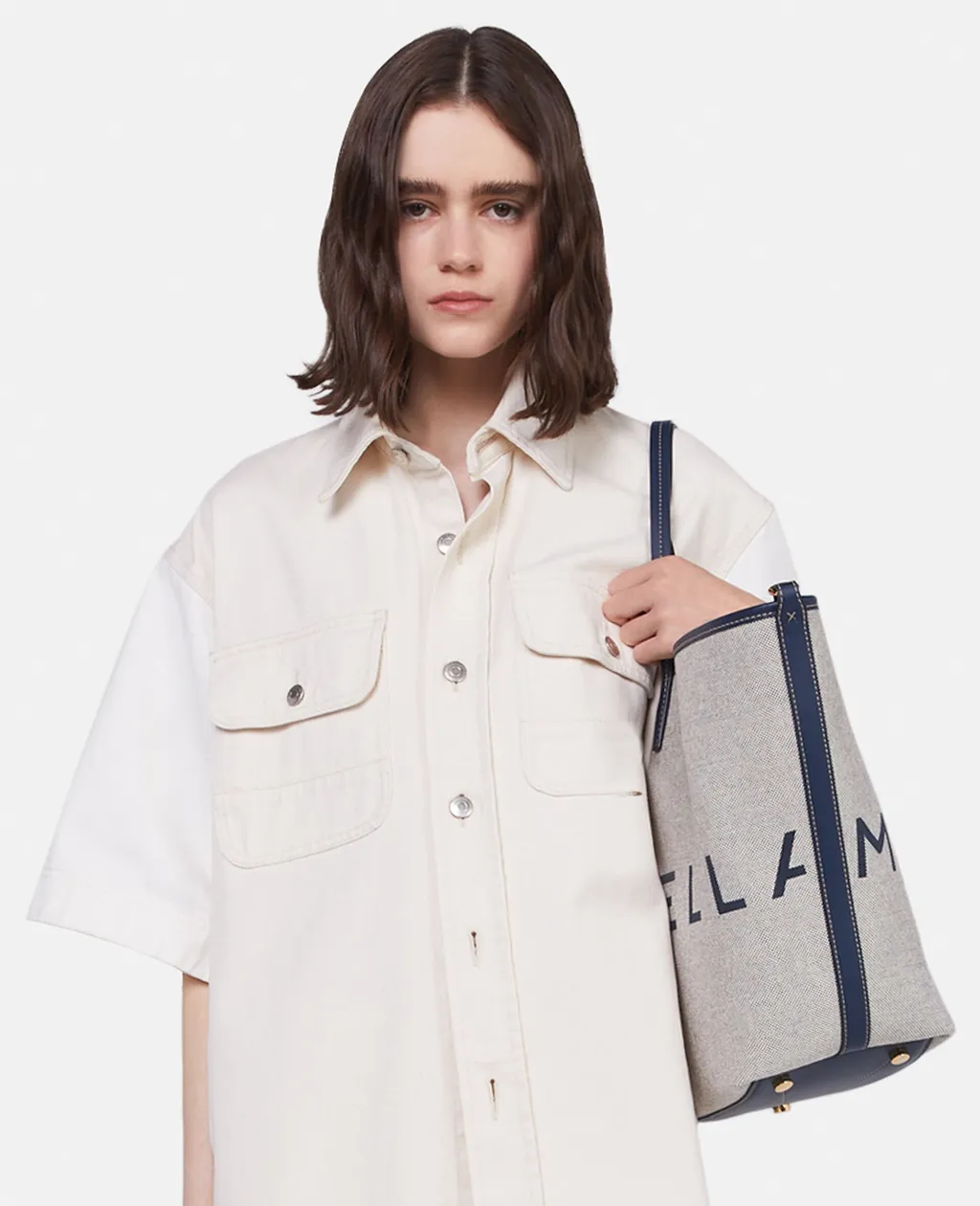 Stella Mccartney Oversized Utility Denim Shirt
