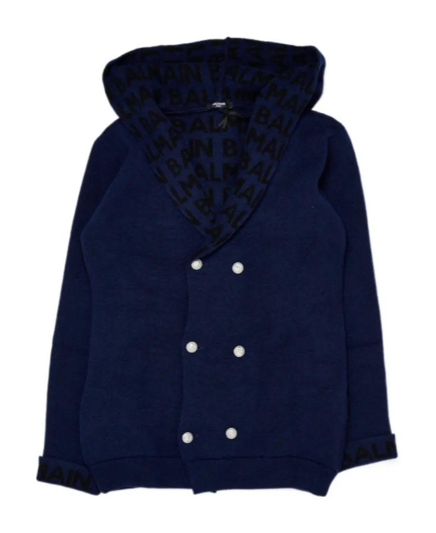 Double-Breasted Hooded Jacket