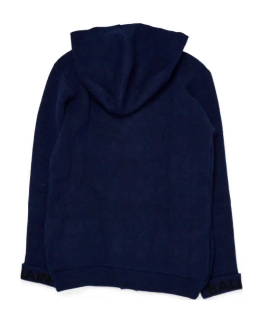 Double-Breasted Hooded Jacket