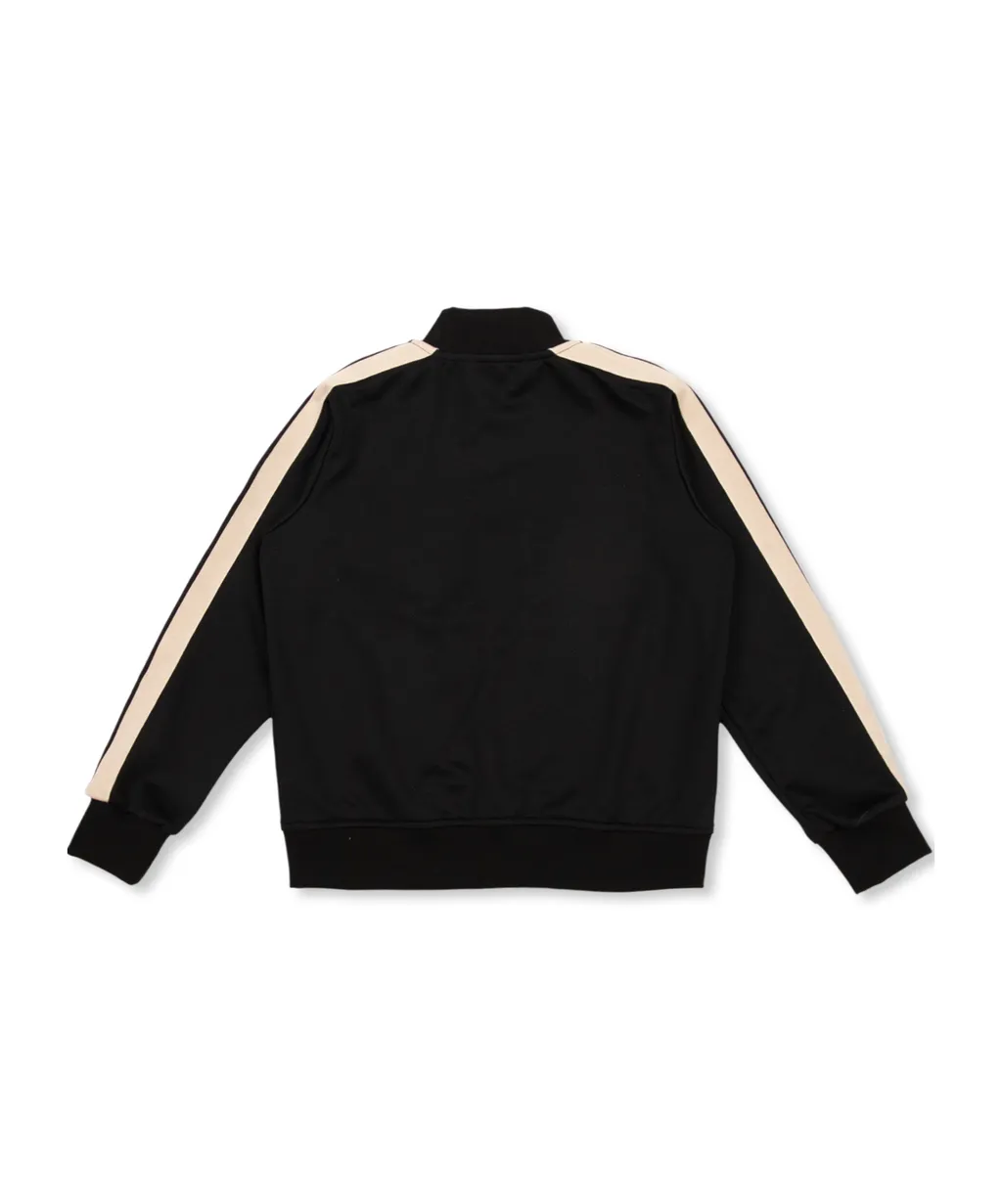 Palm Angels Kids Contrast-Stripe Zipped Track Jacket