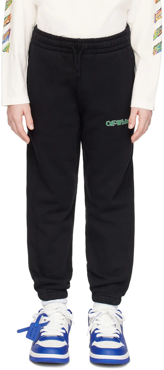 Off-White Kids Big Bookish Straight Leg Track Pants
