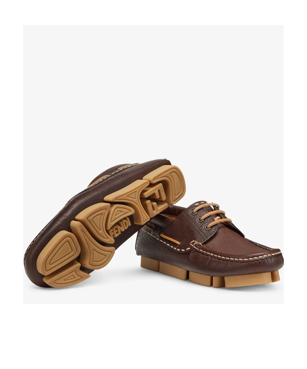 Fendi Deck Lace-Up Sneakers