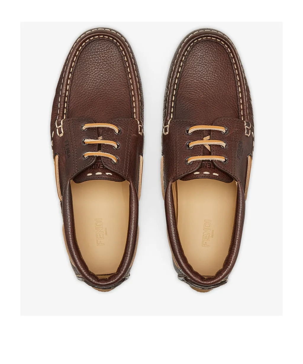 Fendi Deck Lace-Up Sneakers