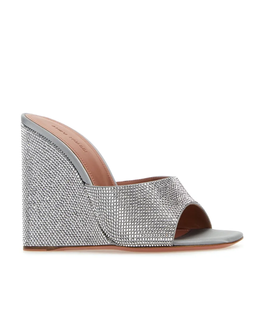 Square Head Slope Heel Sandals