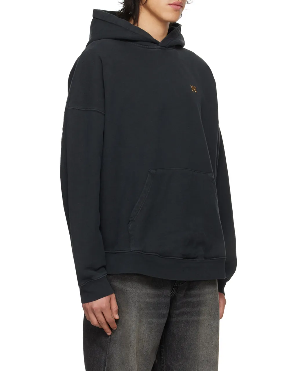 Palm Angels Back Foggy Logo Printed Hoodie