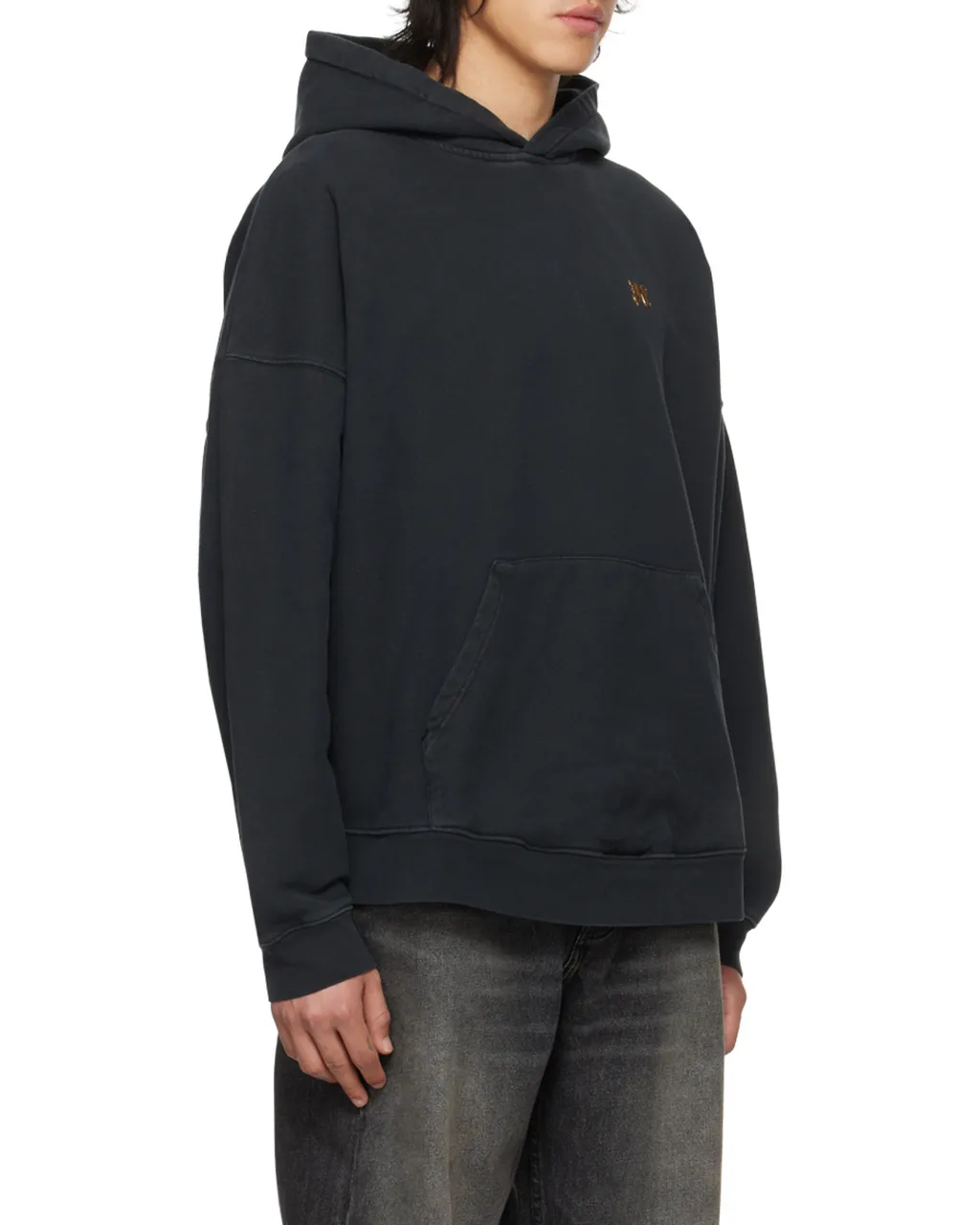 Palm Angels Back Foggy Logo Printed Hoodie