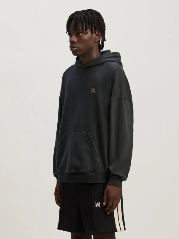 Palm Angels Back Foggy Logo Printed Hoodie