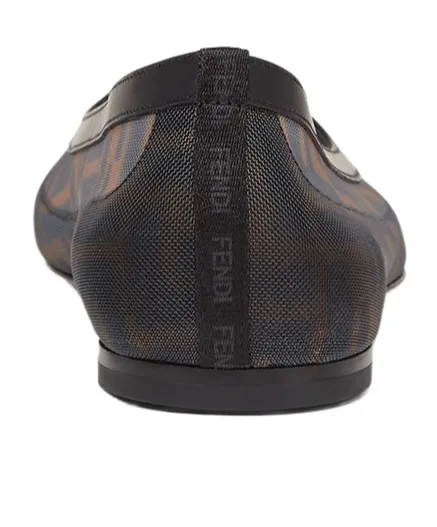 Fendi Ff Mesh Ballet Flats