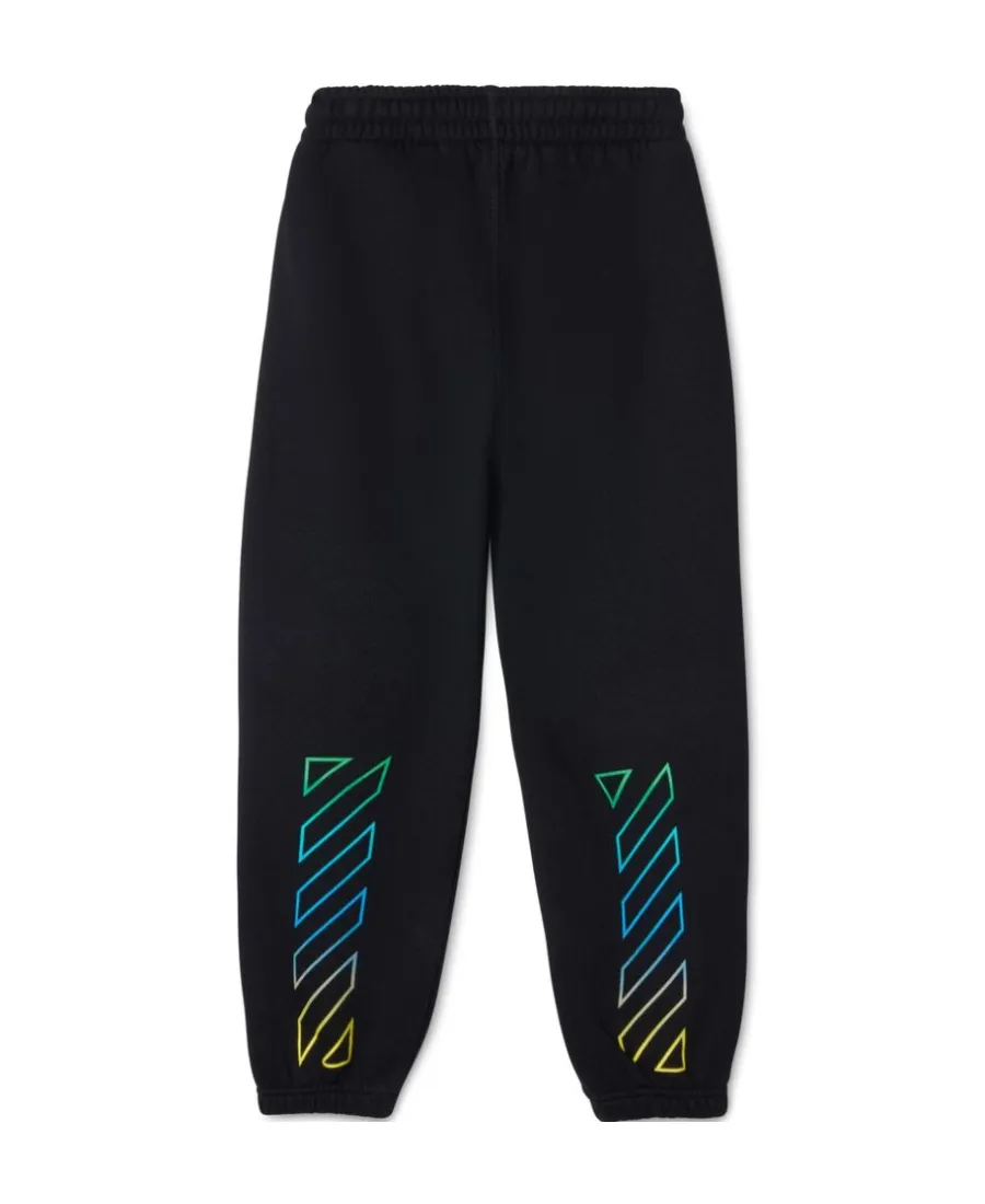 Off-White Kids Diagonal Logo Printed Track Pants