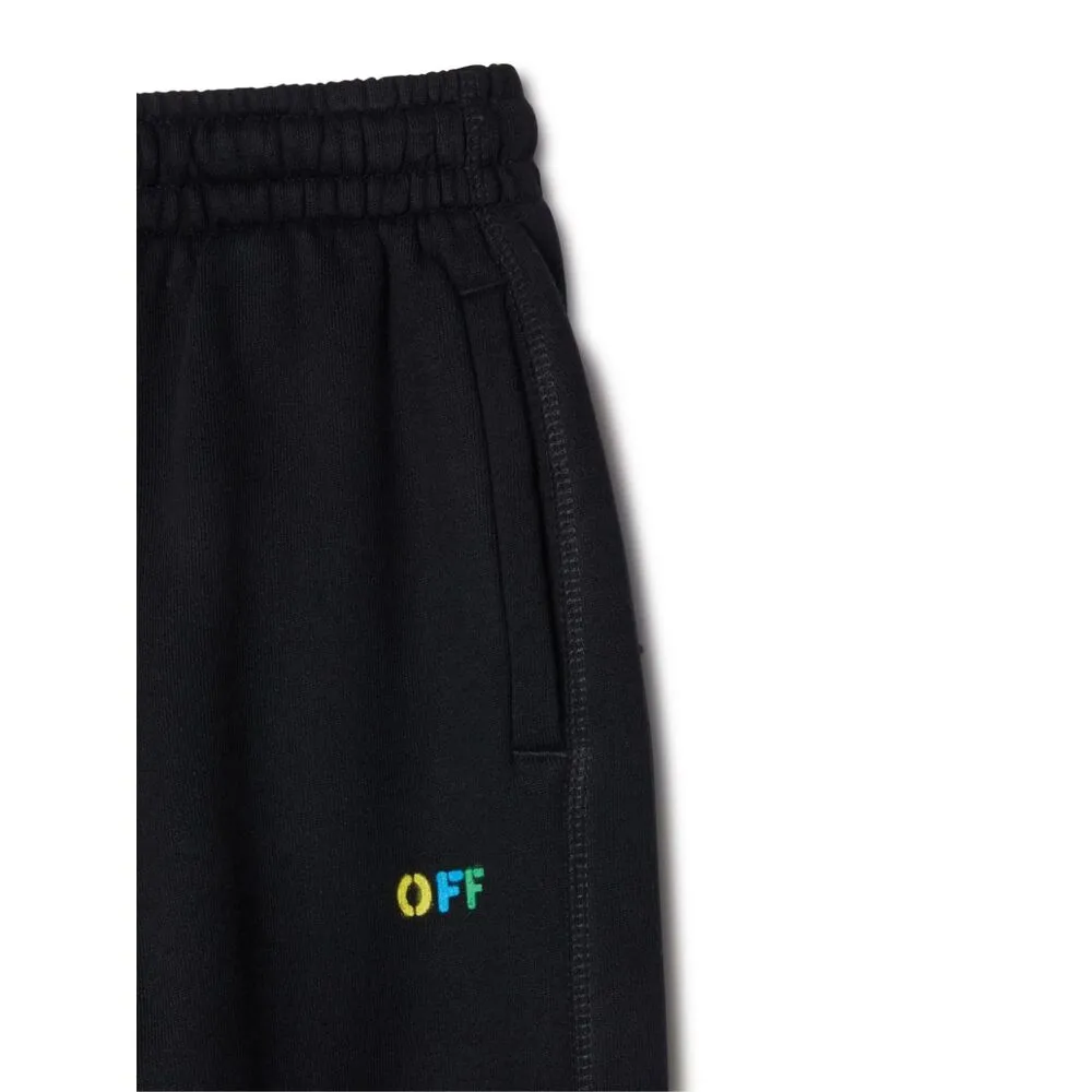 Off-White Kids Diagonal Logo Printed Track Pants