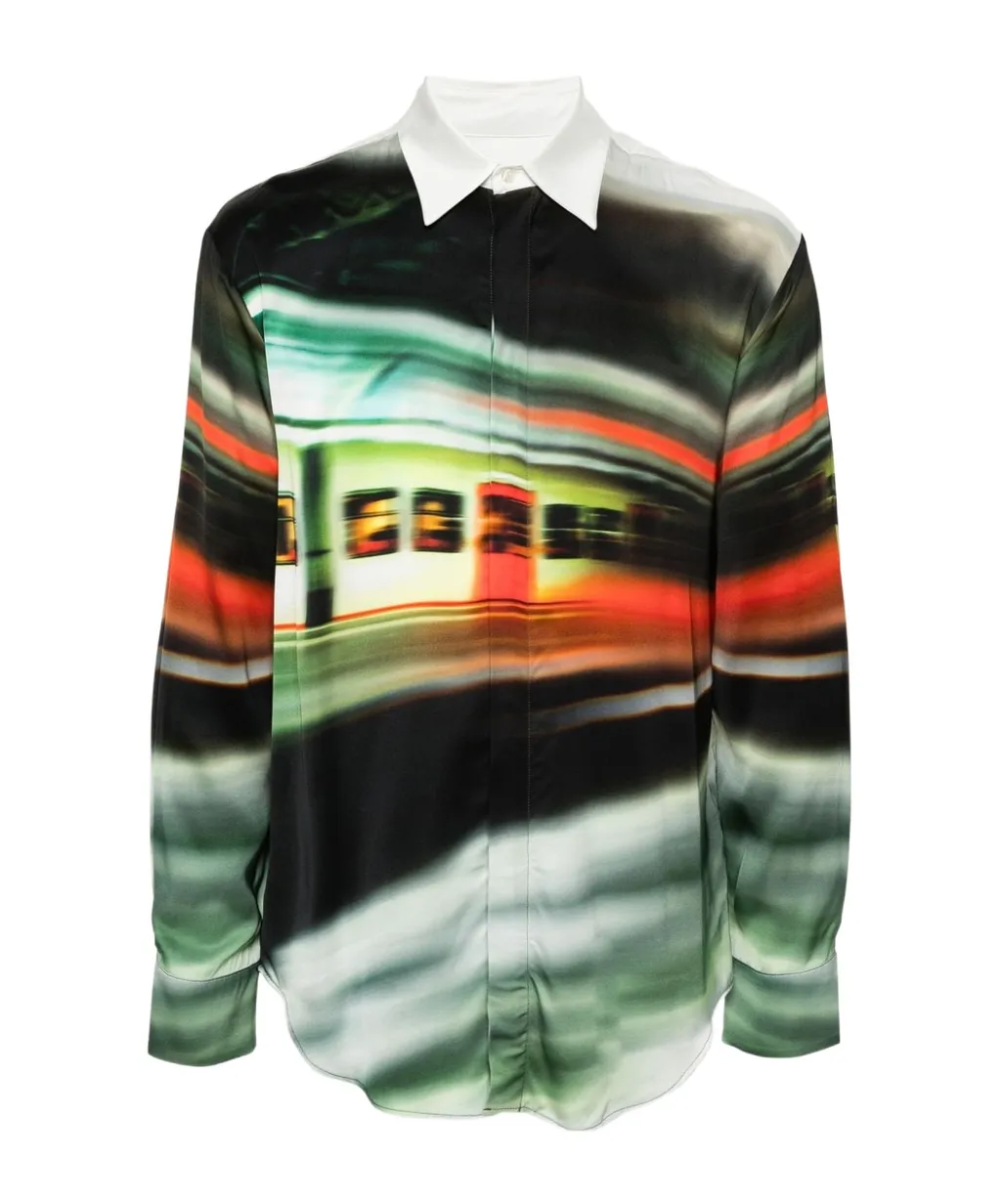 X Google Pixel Night Metro-Print Shirt