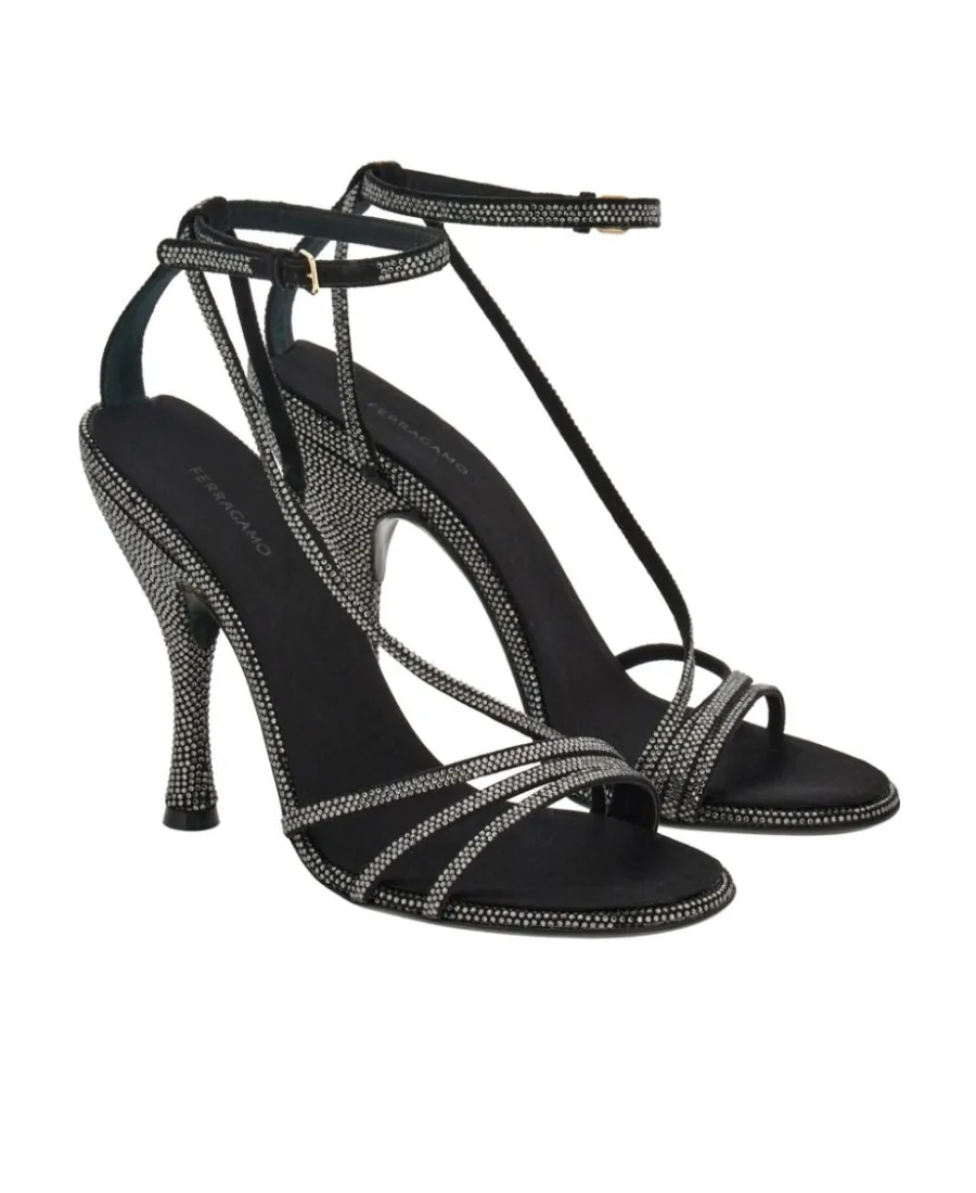 Round Head High-Heeled Sandals
