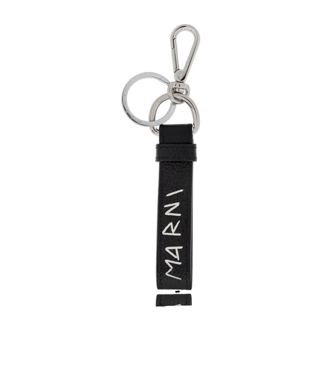 Marni Logo Embroidered Keyring