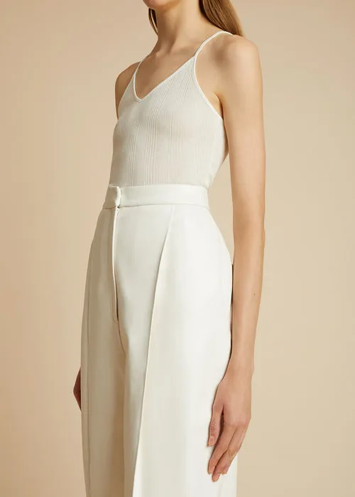 Khaite Sleeveless V-Neck Top