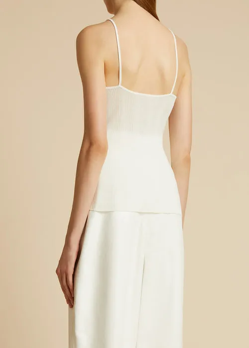 Khaite Sleeveless V-Neck Top