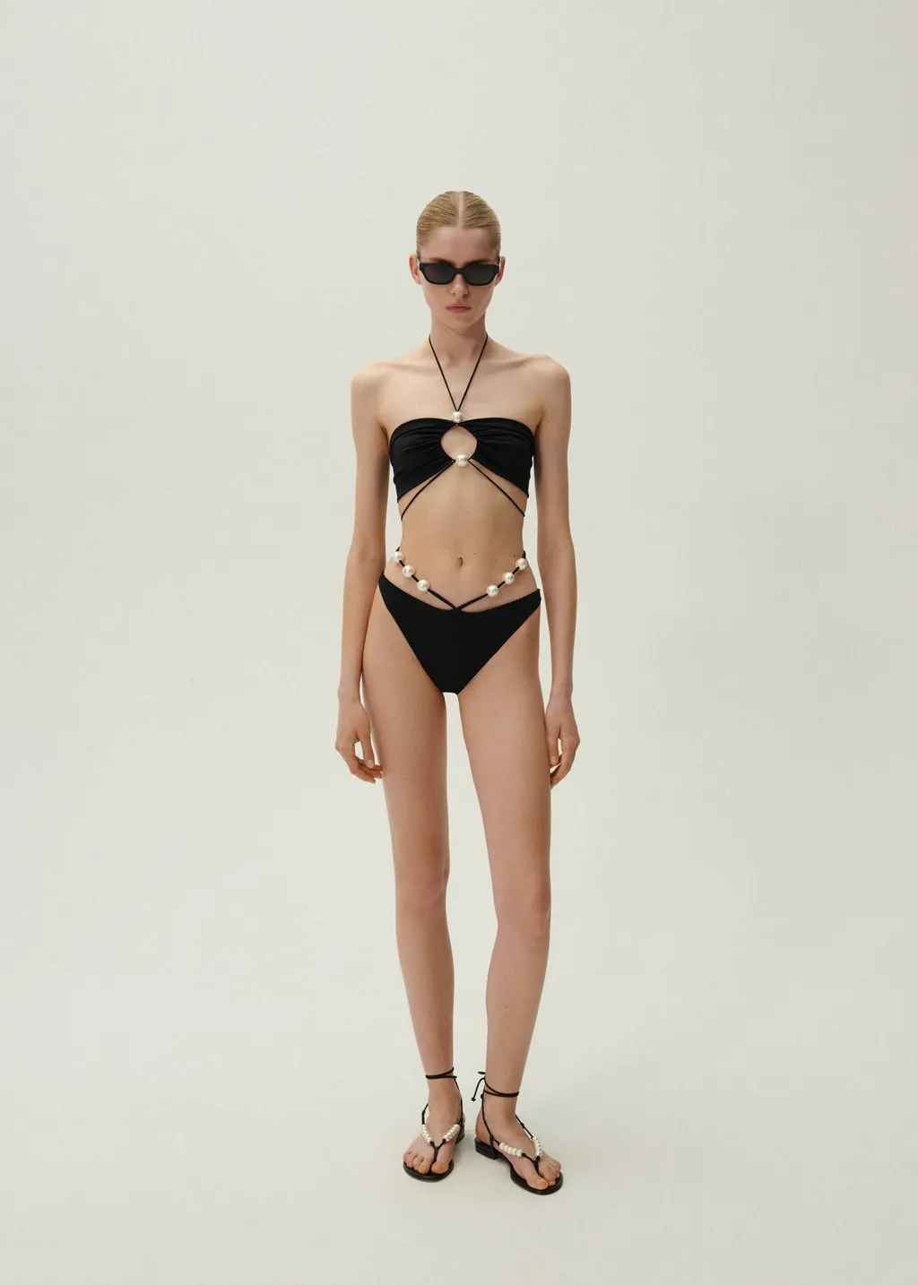 Magda Butrym High Waist Embellished Swim Bottom