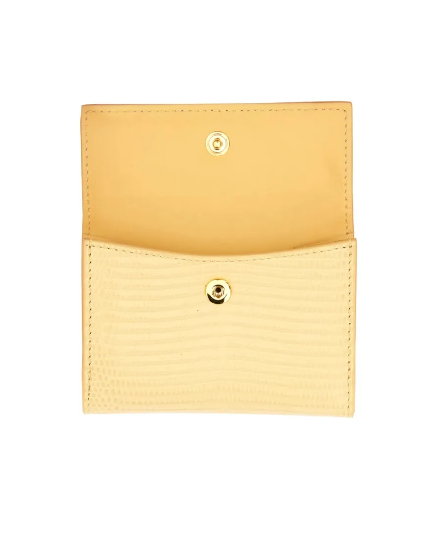 Jil Sander Embossed Foldover Wallet