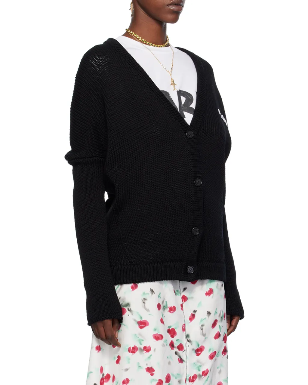 Marni Logo Embroidered Buttoned Cardigan